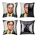 Merrycolor The Office Sequin Pillow Cover Dwight Schrute Magic Reversible Mermaid Throw Pillow Cover for Couch Decorative Cushion Cover Gifts 16 x 16 Inches (D Black)