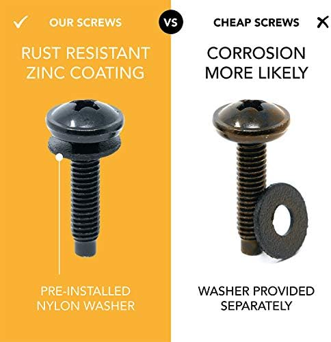 Audio rack screws made of carbon metal, priced at $8.99.