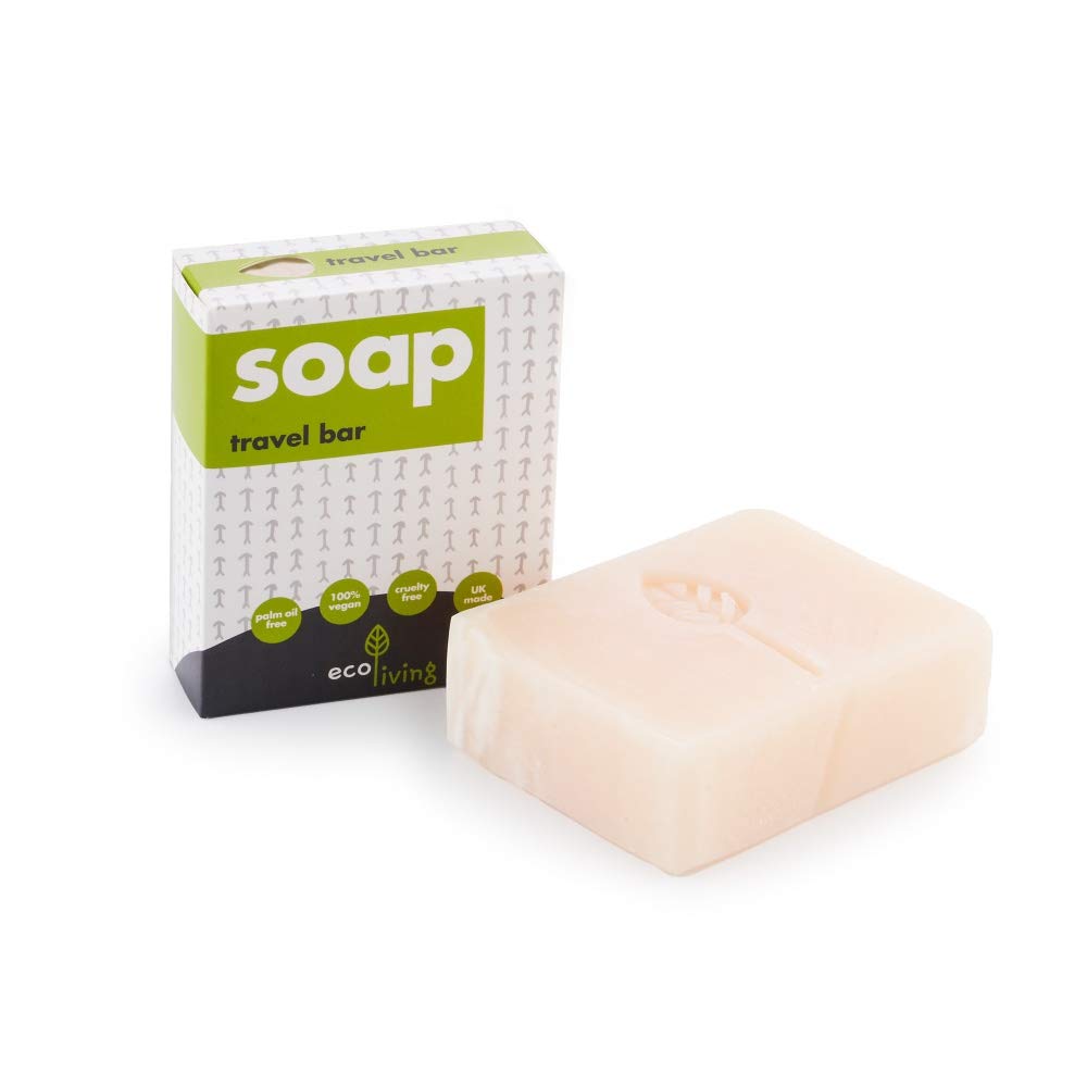 Eco Living Natural Eco Friendly Handmade Soaps, Made in the U.K, Suitable for Vegans, 100g. (Travel Bar)…