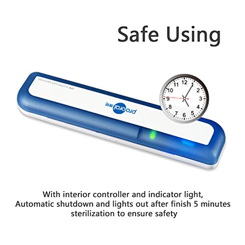 image for HaloVa Toothbrush Sanitizer, Battery-powered Portable Kill Bacteria Ge