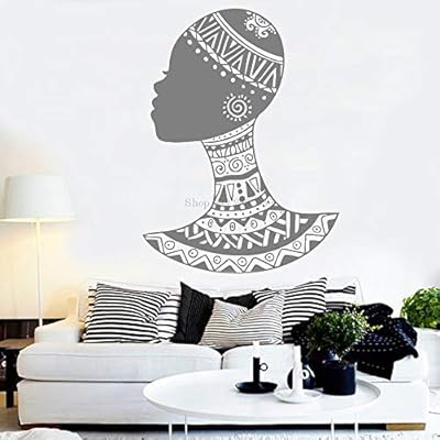 Alicefen Classic Negro Americano Femenino Etiqueta De La Pared