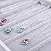Oirlv Velvet Stackable Jewelry Tray Necklace Pendant Organizer Display Showcase Jewelry Storage trays