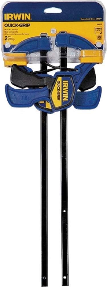 IRWINQUICK-GRIPOne-Handed Mini Bar Clamp 2 Pack, 12", 1964745 - Bar Clamps - 