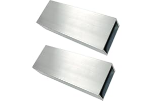 Kwweeoo Aluminum Rectangular Tubing 2Pcs 25mm x 50mm x 1800mm Long Wall Thickness 3mm, 2 Pack Aluminum Structural Rectangular Tube 1 x 2 x 0.12 x 70.87" inch