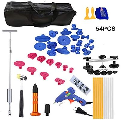 Lebeauty Paintless Dent Repair Tabs Hail Removal Tools Slide Hammer Puller Car Charger Glue Gun Dent Ding Hammer Glue Sticks Bridge Puller Shovel Tap Down Pen Tabs