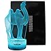Camel 3D Visual Illusion Night Lamp Birthday Anniversary Party Gift LED Nursery Bedside Table Desk Night Lamps Lights for Baby Kids Children Camel Figure Toy Lovers Bedroom Theme Decor by YODAFOUR