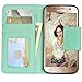 Hilda Phone Case for Galaxy S7 Galaxy S7,PU Leather Case,Credit Card Holder,Flip Cover Case[Blue]