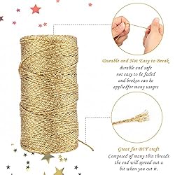 110Yards Decorative Metallic Bakers Twine - Gold