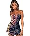 YOLI Womens Sexy Sequin Glitter Bodycon Dress V Neck Backless Stretchy Mini Dresses Clubwear
