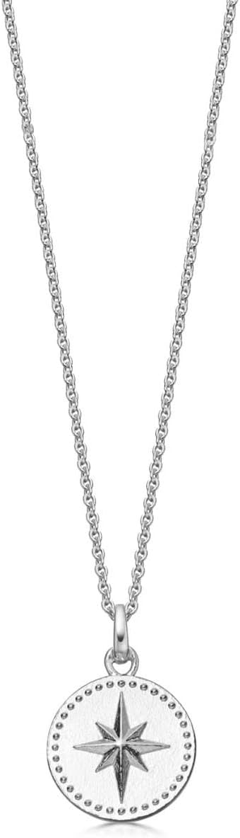 Silver North Star Compass Pendant | Hersey & Son Silversmiths