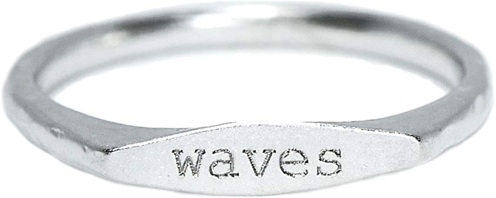Pura Vida Waves Vibes Stackable Ring .925 Sterling Silver