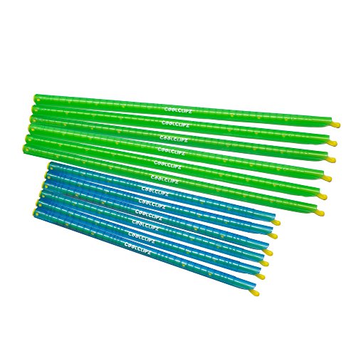 The Original CoolClipZ Chip Clips Plastic Bag Sealer Stick; Air Tight, Water Tight Seal, Thin and Compact for Easy Storage, No Moving Parts. Every Bag Deserves its Own Re-Sealable ZipLock! (2-Lengths)