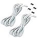 Zitrades LED Strip Connector 4 Pin, Compatible with 10mm Width SMD 5050 RGB Strip Light, Strip to Strip Jumper (2PCS 5M Extension Cable)