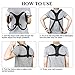 Posture Corrector for Men Women Flat Back Brace Adjustable Support Brace with 2 Pads for Upper Back Shoulder