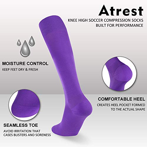 image for Over Knee High Soccer Socks, Atrest Long Team Sports Soccer Softball R