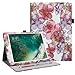 Fintie Case for iPad 6th / 5th Generation (2018 2017 Model, 9.7 Inch), iPad Air 2 / iPad Air 1 (9.7 Inch) - [Corner Protection] Multi-Angle Viewing Stand Cover with Pocket, Silk Flowers