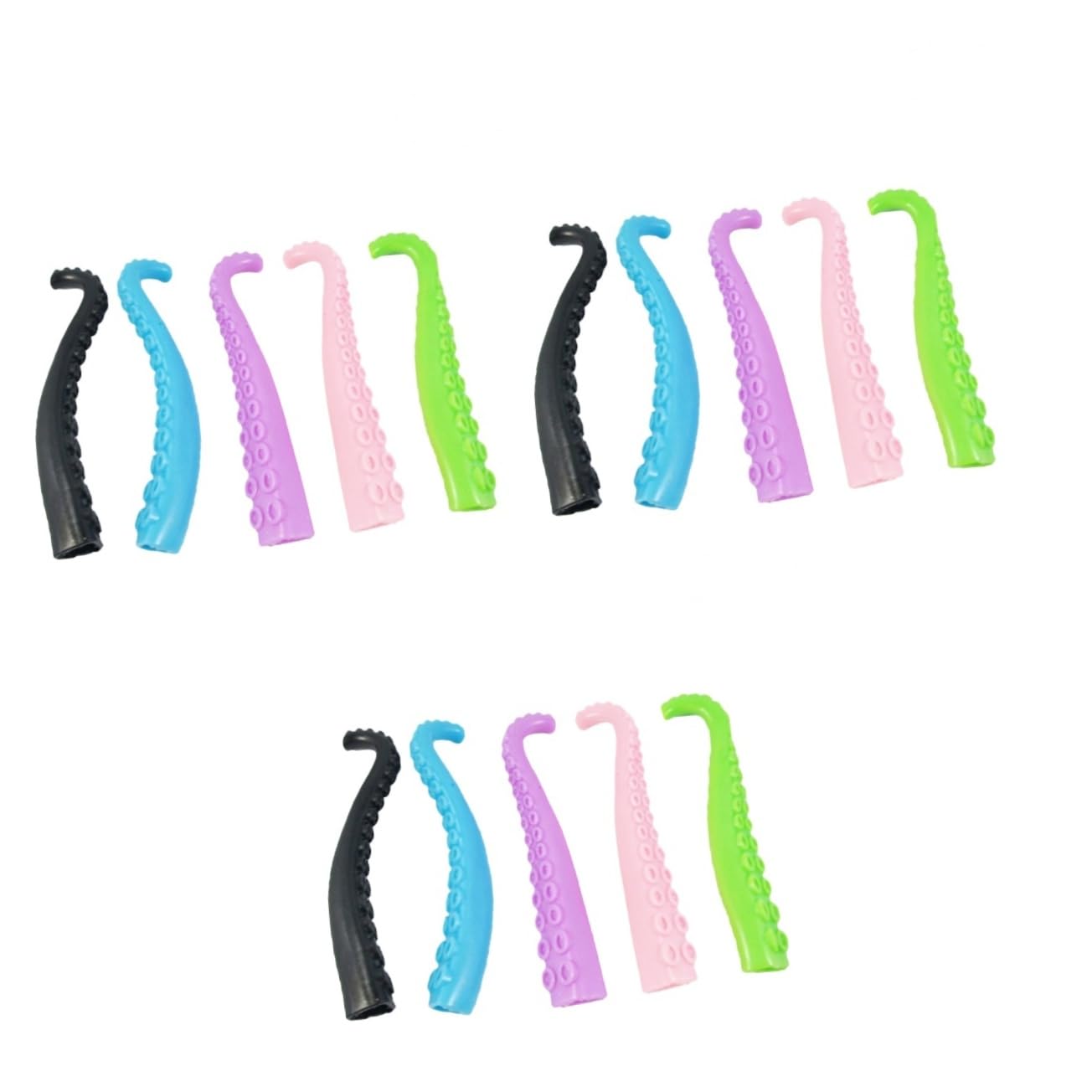 15 Pcs Octopus Tentacles Finger Puppets - Fun Kids Toy for Parties, Christmas, Easter - Assorted Colors