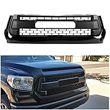 Seven Sparta Front Grill for Tundra 2014-2017, Including SR, SR5, Limited, Platinum, 1794 Edition TRD PRO Grille Cover (Black)