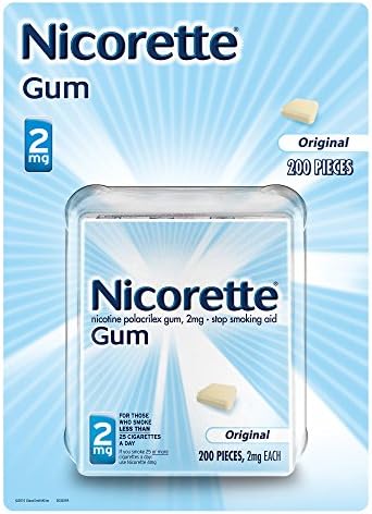 Product of Nicorette 2mg Original Nicotine Polacrilex Gum, 200 Pieces - Stop Smoking [Bulk Savings]