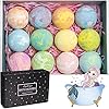 Bath Bombs Gift Set, 24 Pcs 60g/pcs Bubble Bombs, Handmade Natural & Organic Bath Ball with Fizzy Bubbles, Birthday Gift…