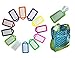 Pack of 12, Multicolor travel Luggage Identifiers Tags Holders plastic bags