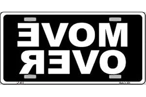 SMART BLONDE Move Over Black Metal License Plate