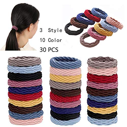 Ykjurly Thick Seamless Cotton Hair Bands Elastic Hair Ties Stretch