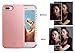 iPhone 7 Plus Case, iPhone 8 Plus Case, Wellerly LED Illuminated Selfie Light Cell Phone Case Cover [Rechargeable] Light Up Luminous Selfie Flashlight Case for iPhone 7 / 8 Plus 5.5inch (Rose Gold)