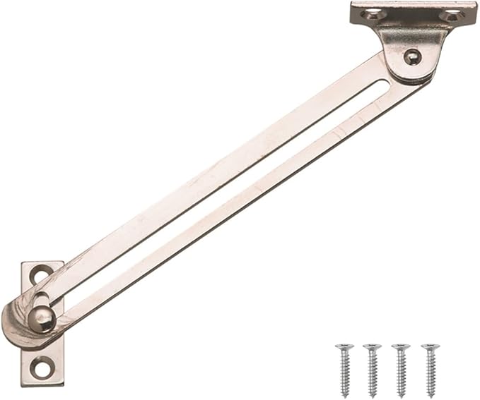 Cabinet Lid Stay With Guide Slot Nickel Plated Right Handed Amazon Co Uk Diy Tools