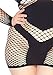 Leg Avenue Women's Sexy Plus Size Diamond Fish Fishnet Mini Dress with Panel Accesnts