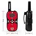 Walkie Talkies for Kids – Set of 2 Long-Range 22 Channel Portable Radios w/Built-in Flashlight, LCD Screen & 8 Interchangeable Theme Plates – Play Police, Spy, Fireman & Army Soldier