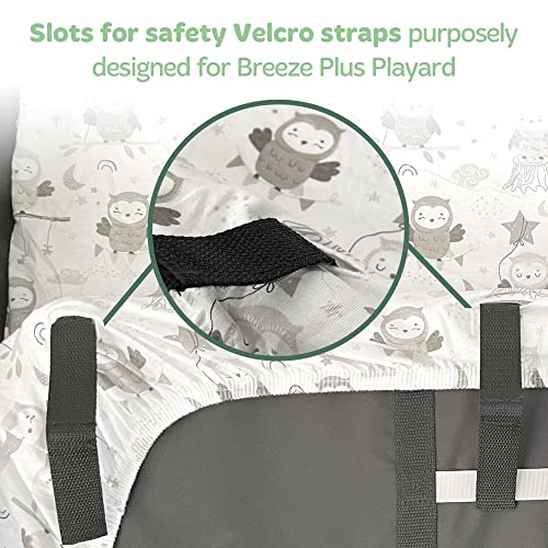 Joey + Joan Pack and Play Sheets Fitted Compatible with 4moms Breeze