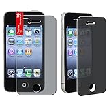 Generic Privacy LCD Screen Protector Film Guard for Apple iPhone 4 - Non-Retail Packaging - Privacy
