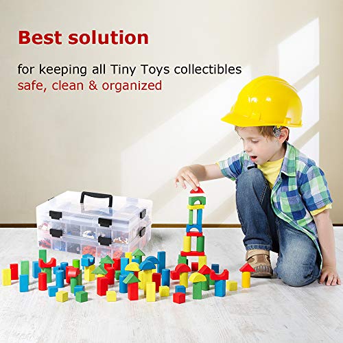 4 Layer Stackable Storage Container, 96 Adjustable Compartments