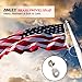 Anley Flag Accessory - White Rubber Coated Brass Swivel Snap Hook - Heavy Duty Flag Pole Halyard Rope Attachment Clip - for Tough Weather Conditions - 3.3 Inch - One Hook Per Pack