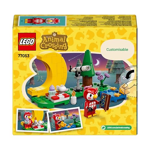 LEGO Animal Crossing Star Gazing with Eufemia, Building Set for Children, Video Game Set for Imaginative Role Play, Toy for Girls and Boys from 6 Years, Animal Toy with Figures, 77053