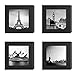 4PCs 4x4 Picture Frames Black Wood Instagram Photo Image Square Frame fit Window 3.6 x 3.6 Wall Decoration