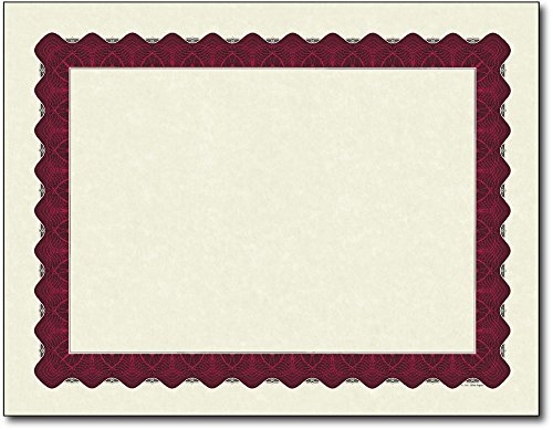 Buy Metallic Border Parchment Certificate Paper 250 Certificates 8