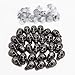 Surepromise Punk Skull Head Leather Rivets Set for Bag Shoe Clothing Nails Included Pack of 30