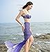 Kpblis Mermaid Tails Costume for Swimming,High Flexibility Mermaid Swimsuit for Kids and Adults Includes Bikini purple M