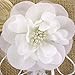 Tinksky Flower Gril Basket Vintage Pearl Ribbon Flower Decorated Burlap for Wedding Ceremony Party