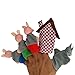 Baidecor 3 Pigs and 1 Wolf Finger Puppets