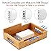 Charging Station for Multiple Devices Wood Dock Organizer Charging Station for Apple Watch, iPhone, iPad, Universal Mobile Phones and Tablets, Compatible with Anker RAVpower 4/5/6-Port USB Chagrer