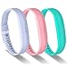 GreenInsync Flex 2 Accessories Bands, Classic Sport Silicone Fitness Replacement Band with Metal Clasp for Fitbit Flex 2 Adjustable Accessories Bracelet & Strap Wristband Large Women Girls (3Pack)