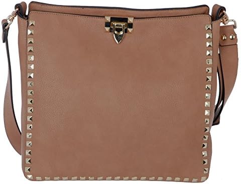 Inzi Crossbody Stud Bag 6790 (Hazelnut)