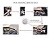 Gracefur 10 Pcs 3 Inch Lambs Wool Polishing Pads with Hook and Loop Back, Soft Sheepskin Buffing Pads for Vehicles, Boat, Furniture, Floors and So On