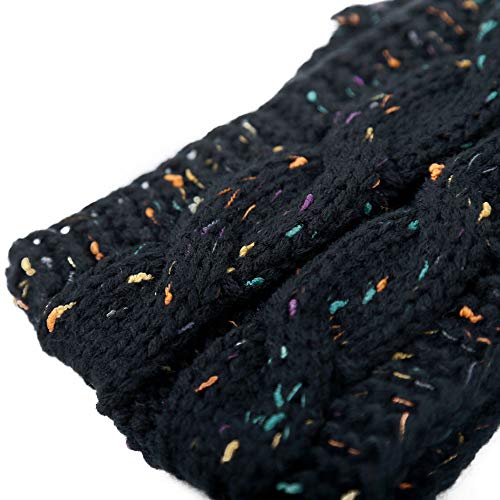 Warm Fashion Men Women Hair Ball Knitting Headband Elastic Handmade Sport Hair Band Turban
