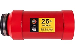 MJR Tumblers 1.5 Gallon Rock Tumbler Barrel - Barrel for Tumbling, Rock Polisher Tool, 25 lb