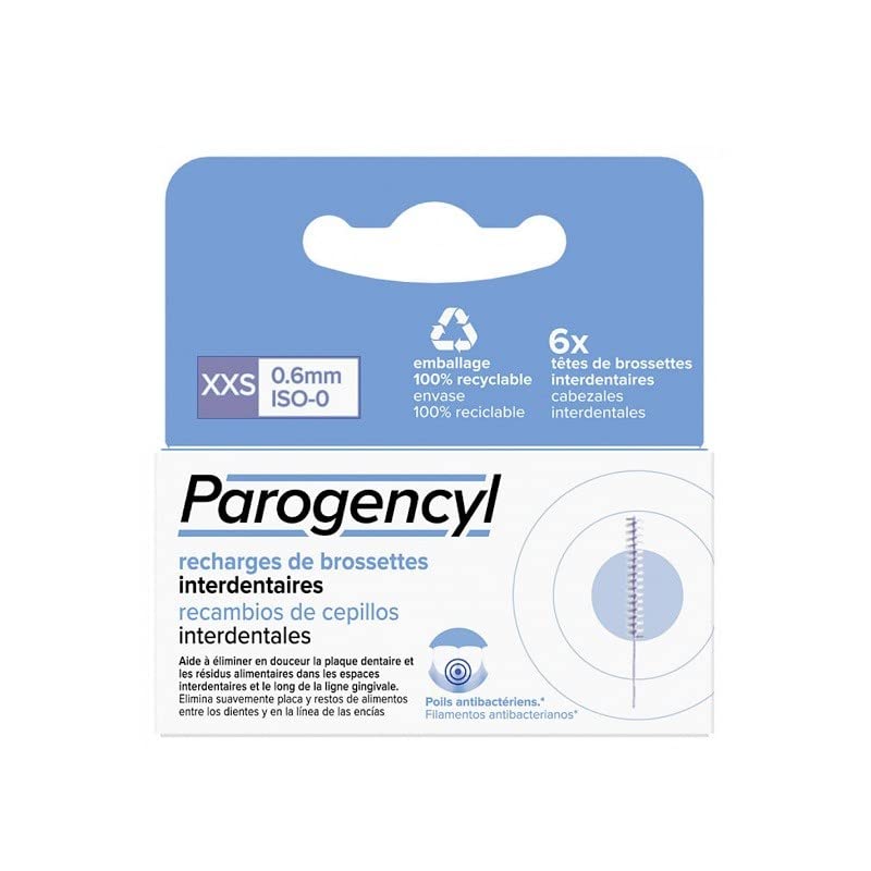 PAROGENCYL Interdental Brushes XXS 0.6 mm ISO-0, 6 Refills