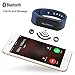 2016 New Released Fitness Tracker Watch by SHINAP® Landscape/Portrait Orientation display, Activity Tracking with Pedometer, Calorie Counter, Message Alarm, Sleeping Monitor-Improve Fitness Now (Blue)
